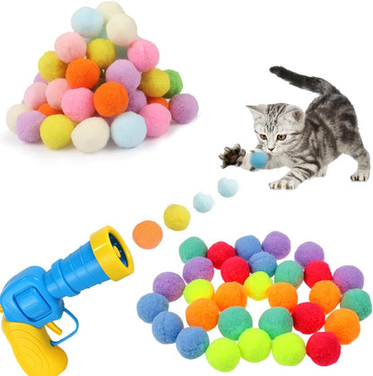 Cat Plush Ball Shooting Gun