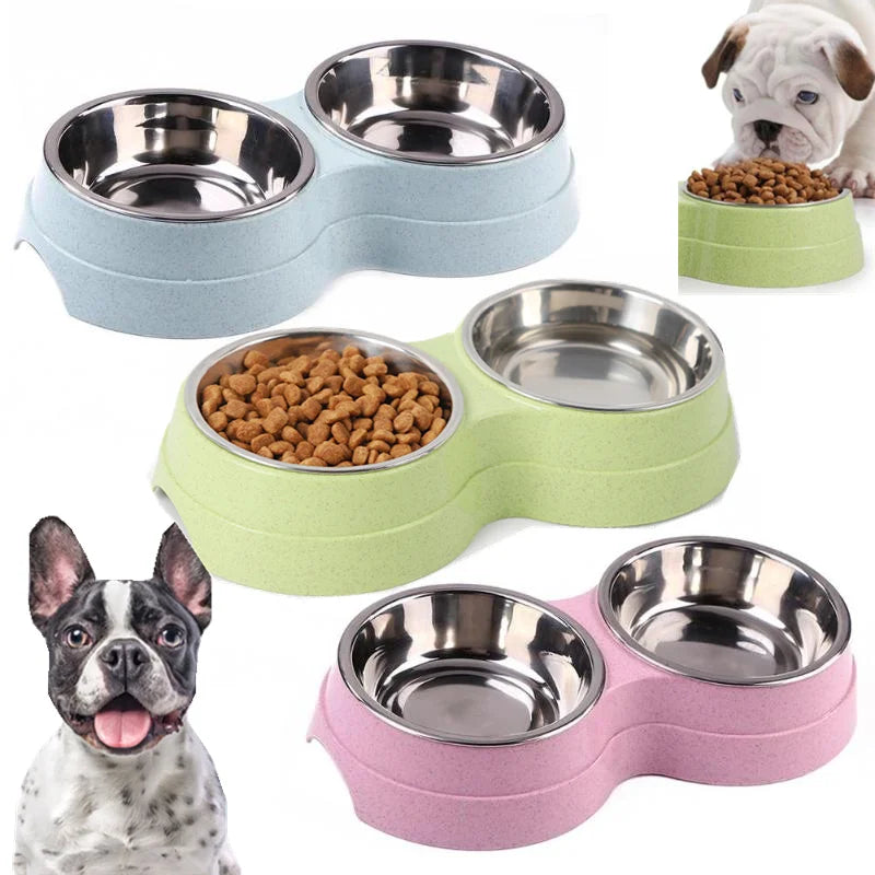 Double Pet Bowls