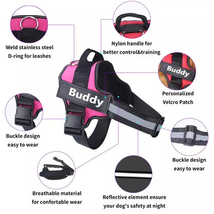 Reflective Personalized Dog Harness