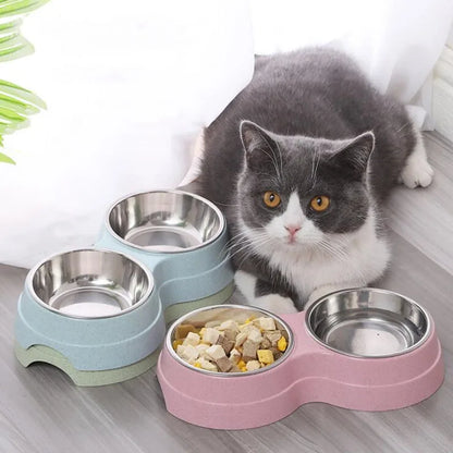 Double Pet Bowls