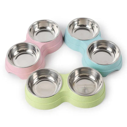 Double Pet Bowls