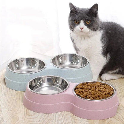 Double Pet Bowls