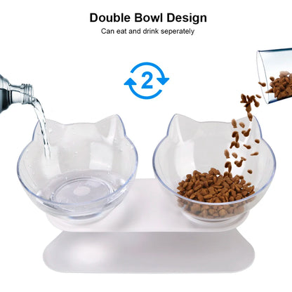 Elevated Double Pet Bowls