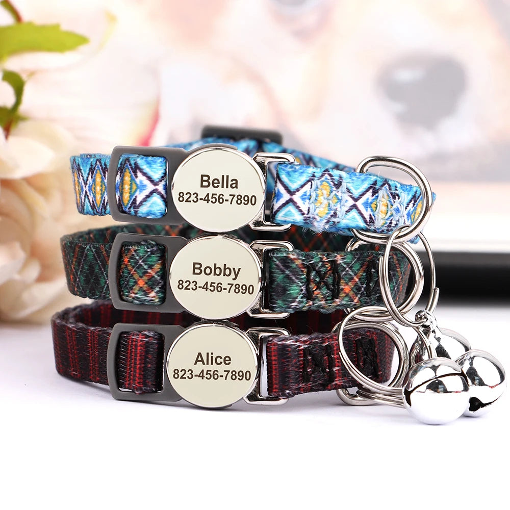 Printed Personalized Cat Collar