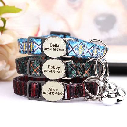 Printed Personalized Cat Collar