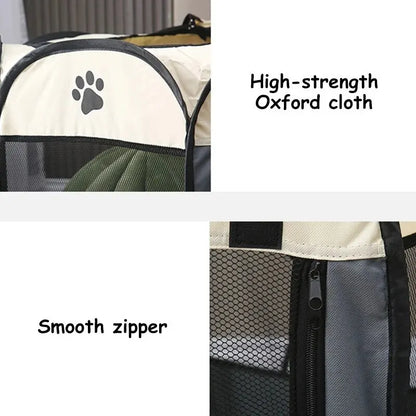 Portable Foldable Octagonal Pet Tent  Fence