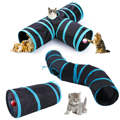 Foldable Cat Tunnel Toy