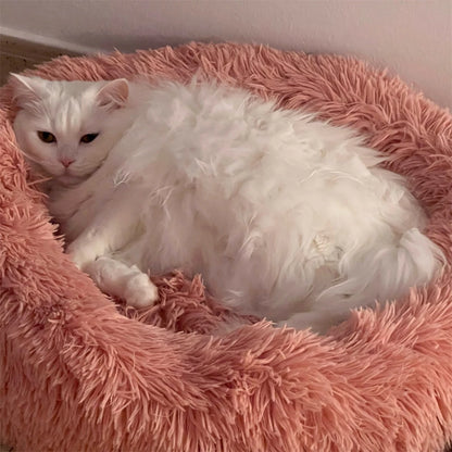 Super Soft Dog Donut Plush Bed