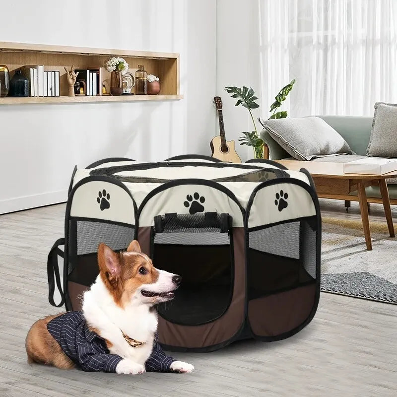 Portable Foldable Octagonal Pet Tent  Fence