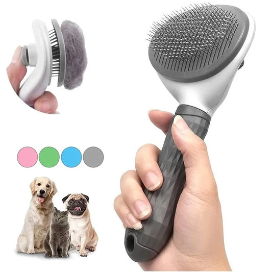 Brosse épilatoire autonettoyante pour animaux de compagnie