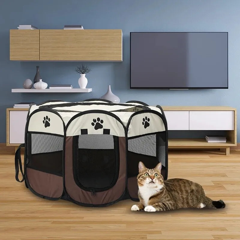 Portable Foldable Octagonal Pet Tent  Fence