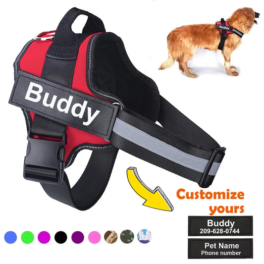 Reflective Personalized Dog Harness