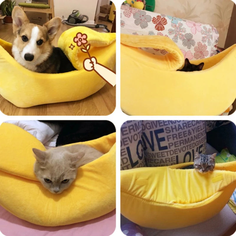 Funny Banana Cat Bed