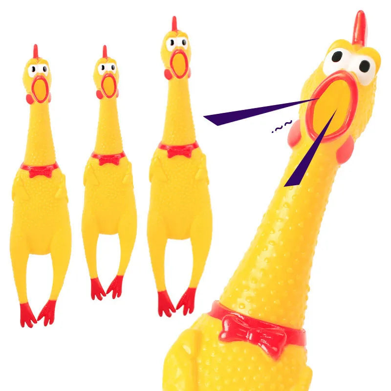 Screaming Chicken Dog Toy