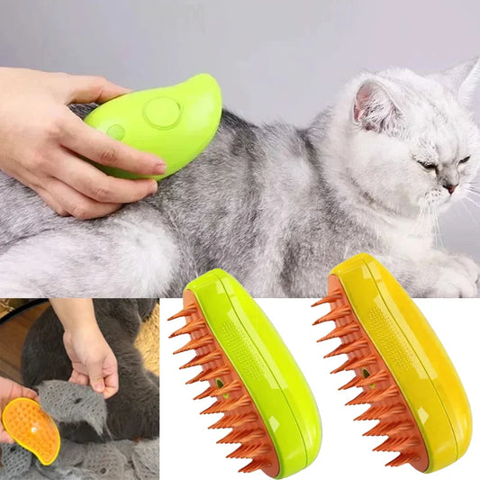 Brosse à vapeur électrique pour chat