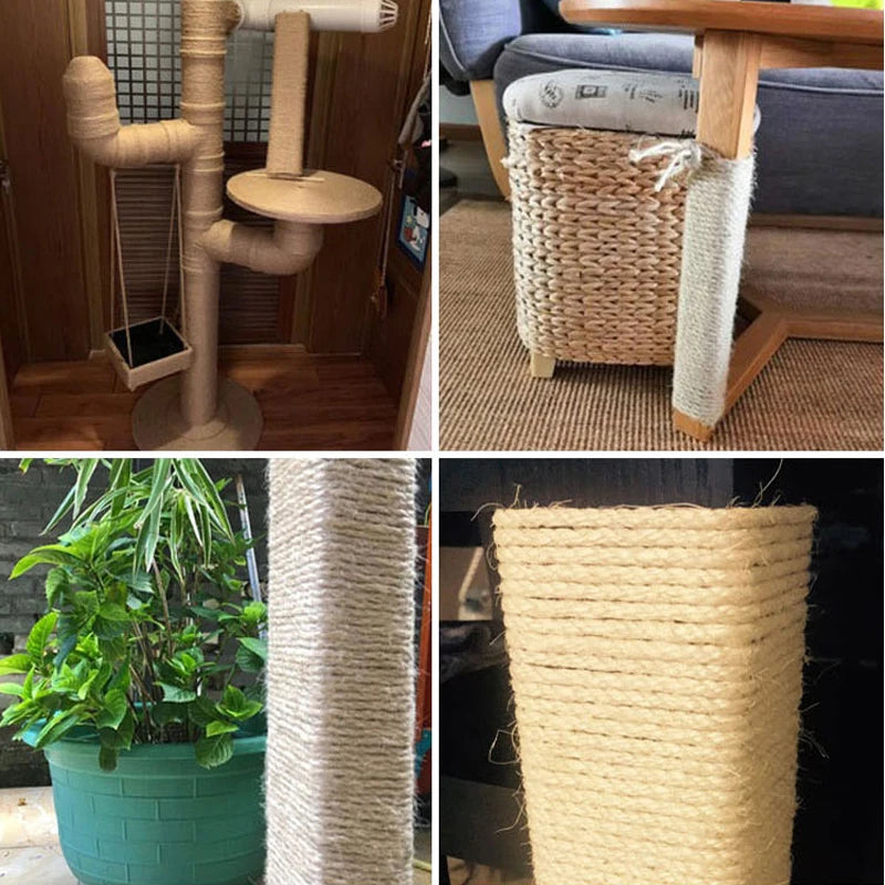 DIY Sisal Rope Cat Scratching Post