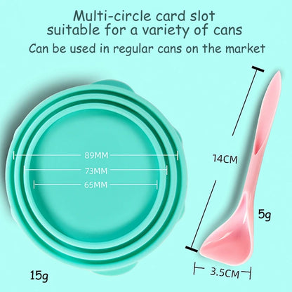 Couvercle alimentaire et cuillère en silicone