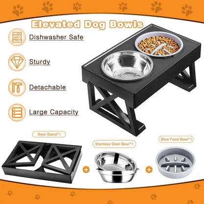 PetElevate: Adjustable Dog Bowls Stand