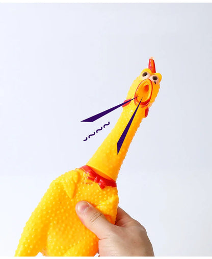 Screaming Chicken Dog Toy