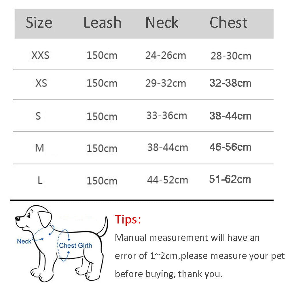 Ensemble de laisse de harnais réglable pour chien