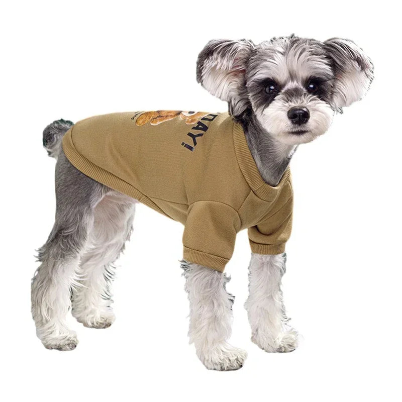 Cute Bear Pattern Dog Sweatshirt