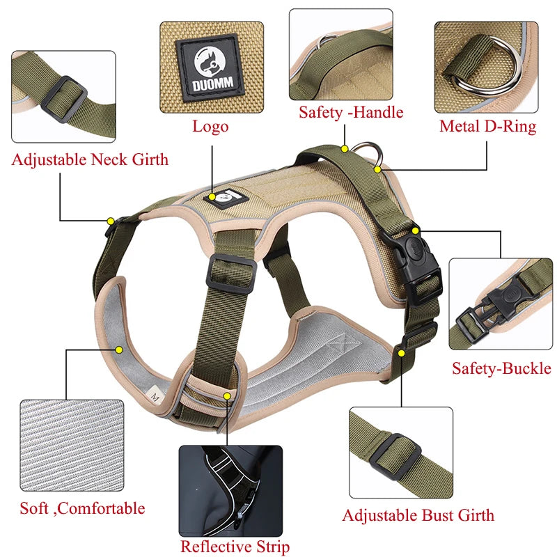 Reflective Adjustable Dog Harness Vest