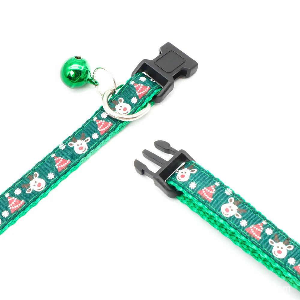 Christmas Bell Nylon Pet Collar