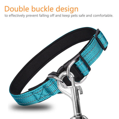 Reflective Neoprene Padded Dog Collar