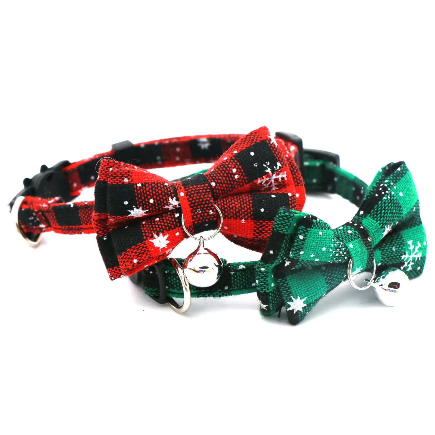 Christmas Pet Bow Collar