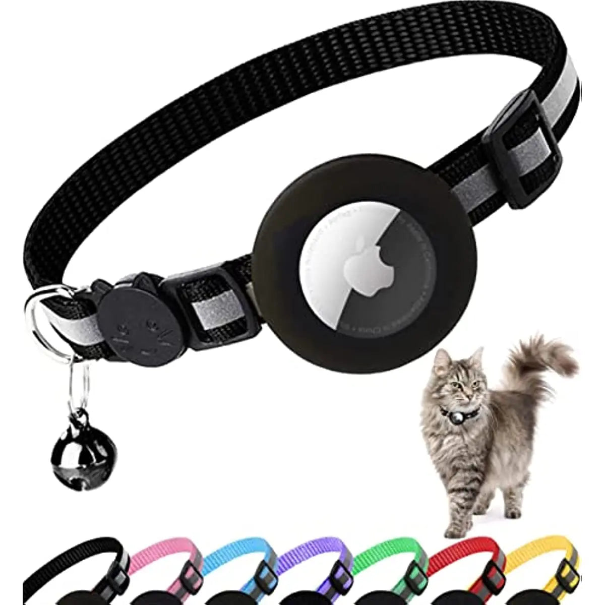 Reflective Airtag Cat Collar