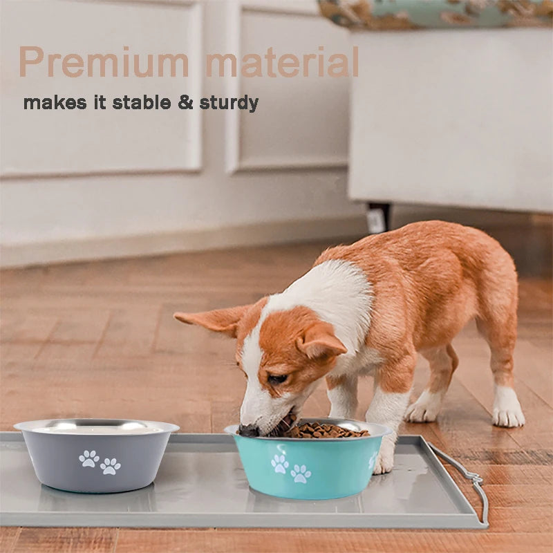 GripBone: Stainless Steel Dog Bowl