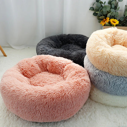 Super Soft Dog Donut Plush Bed