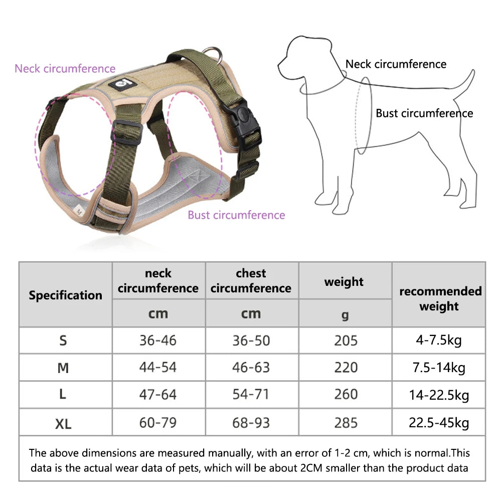 Reflective Adjustable Dog Harness Vest