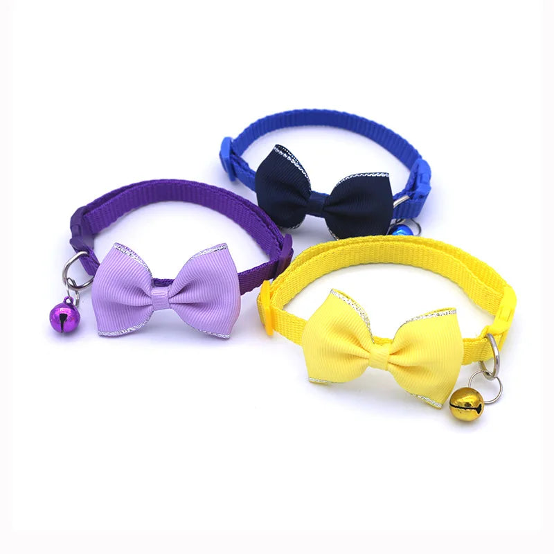 Bow Bell Pet Collar