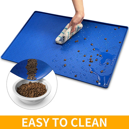 Tapis de nourriture imperméable pour animaux de compagnie