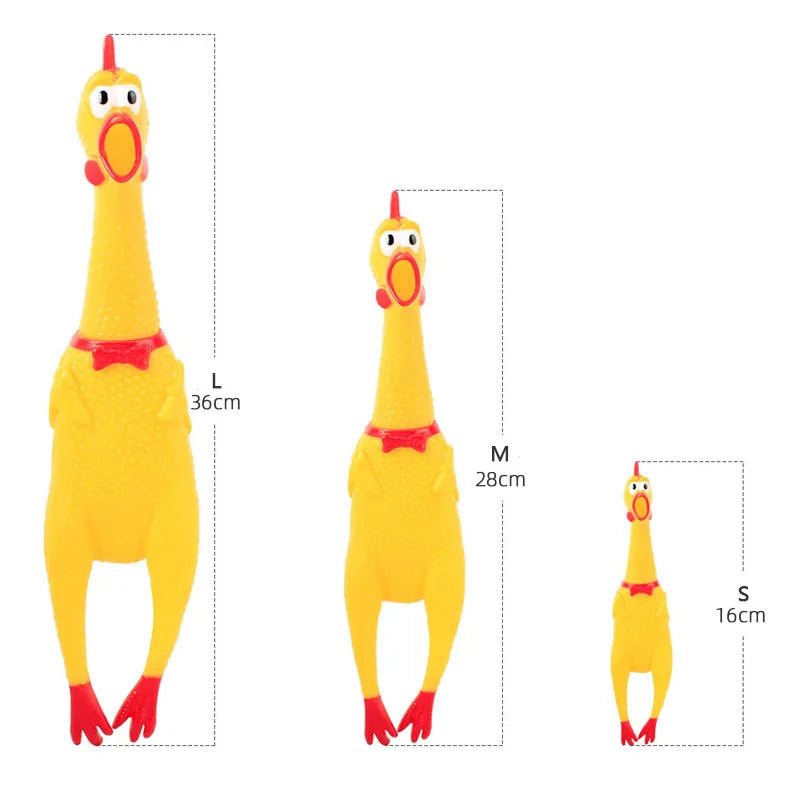 Screaming Chicken Dog Toy