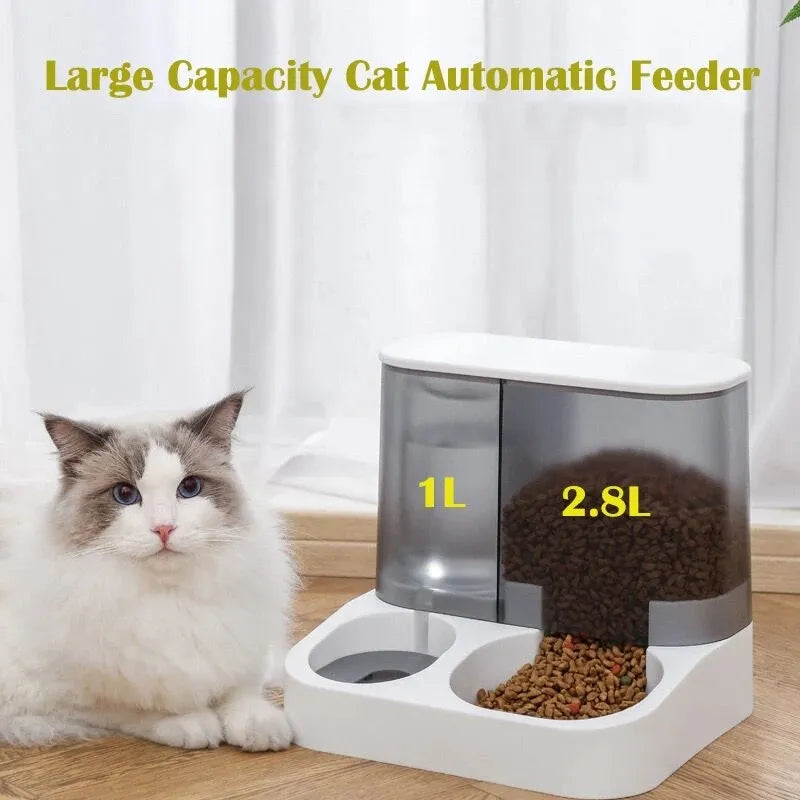 Automatic Pet Feeder & Waterer Combo