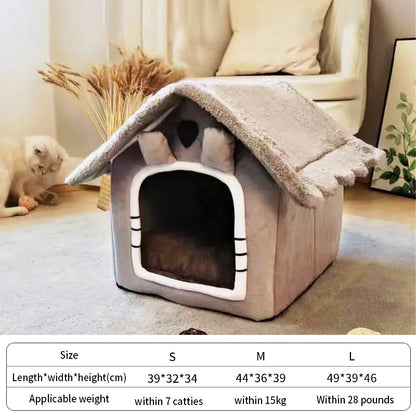 Foldable Pet Sleepping Bed House