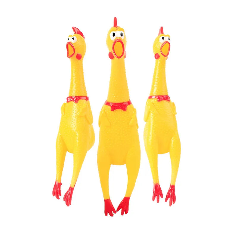 Screaming Chicken Dog Toy