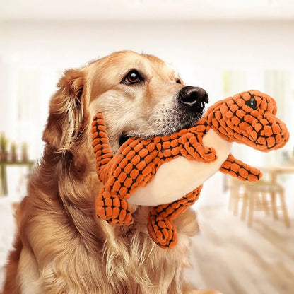 Dinosaur Pet Plush Interactive Chew Toy