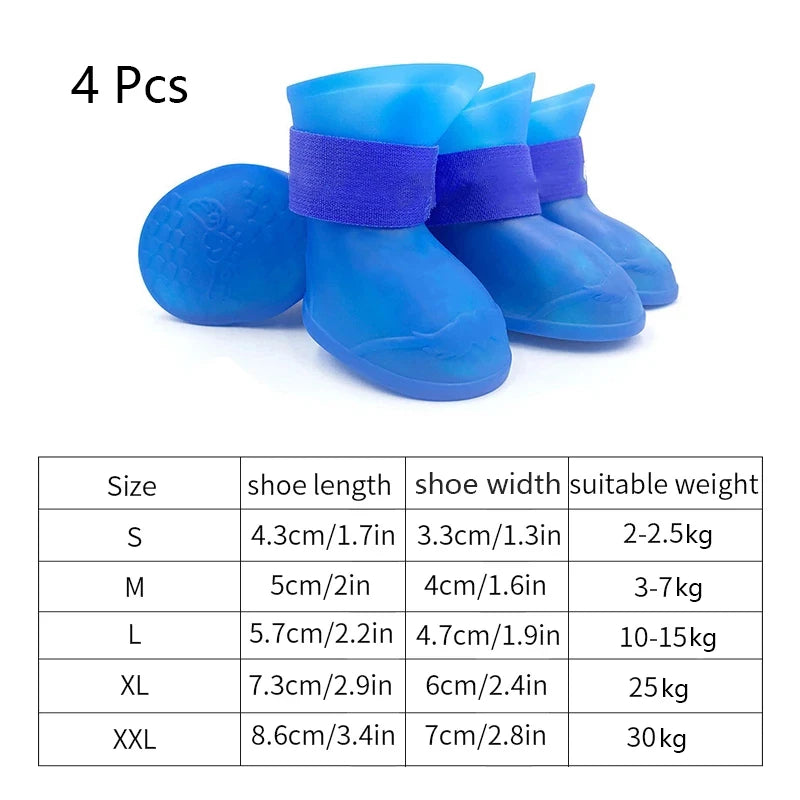 Pet Rain Shoes for Dogs and Cats