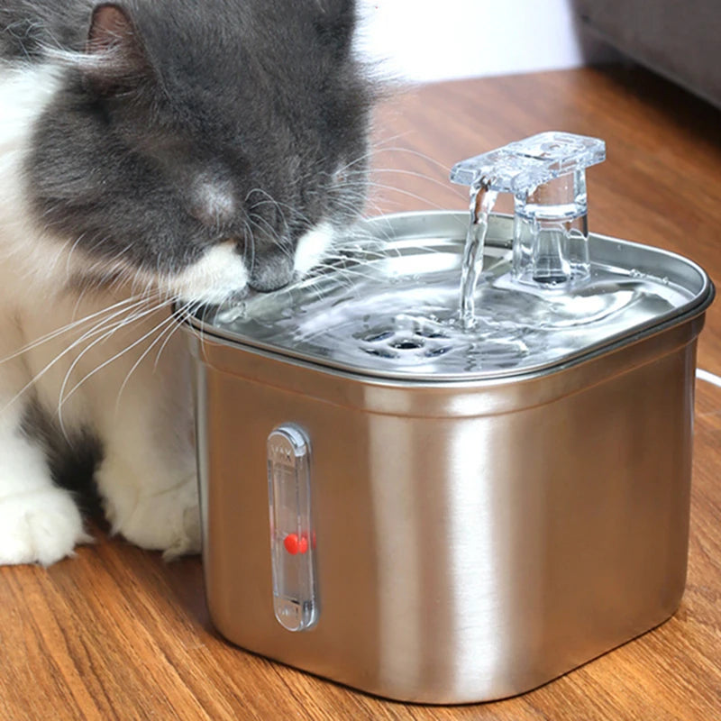 Fontaine pour animaux de compagnie en acier inoxydable