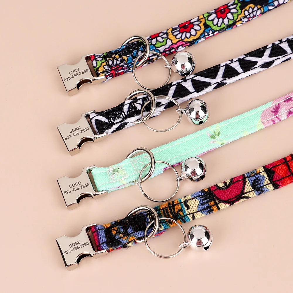 Printed Personalized Cat Collar