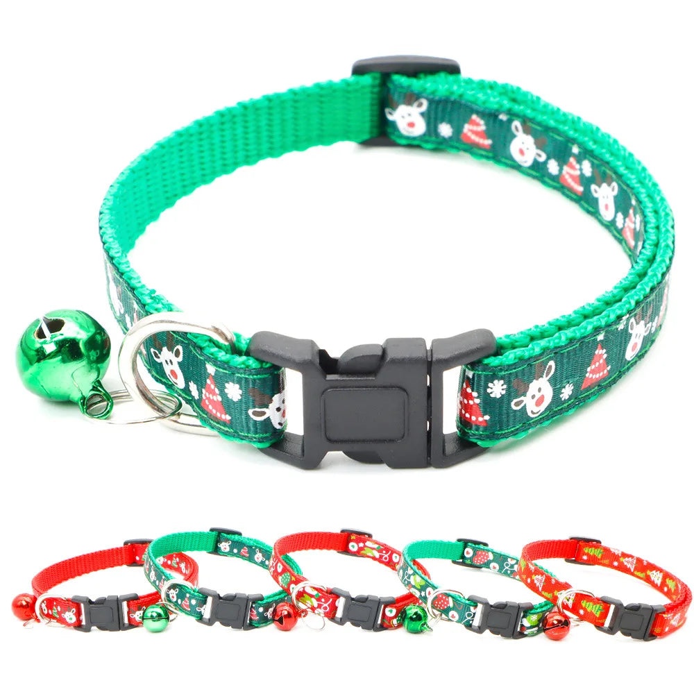 Christmas Bell Nylon Pet Collar