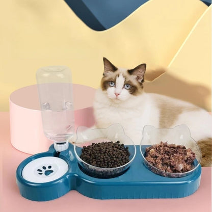 Pet Duo Feeder: Automatic Food & Water Bowl