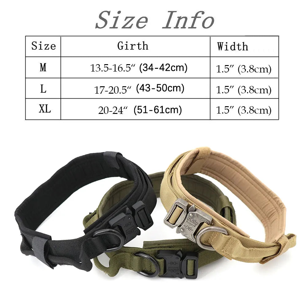 Tactical Dog Harness, Leash, and Collar Set