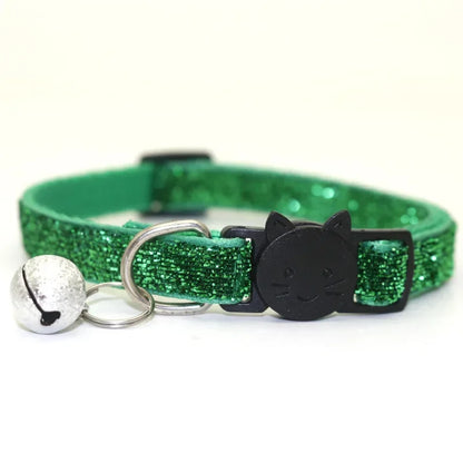 Sequin Pet Collar with Bell