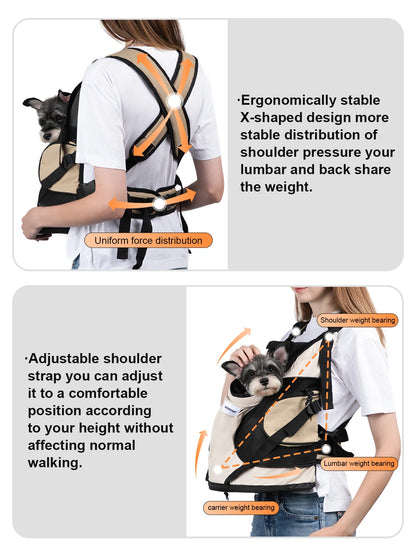 Pet Chest Sling Bag - Portable Travel Carrier