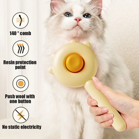 Brosse professionnelle à poils de chat