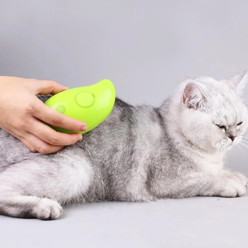 Brosse à vapeur électrique pour chat